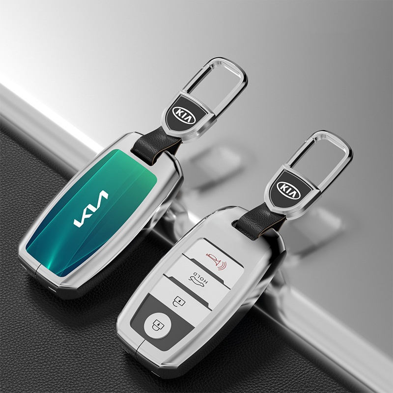 Bộ ốp khoá xe hơi hợp kim Carbon cho xe Kia Seltos