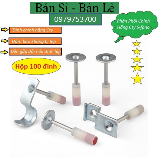 Đinh hạt nổ dùng cho máy bắn ty  dùng cho tất cả các loại súng 7.3mm và 8.5mm