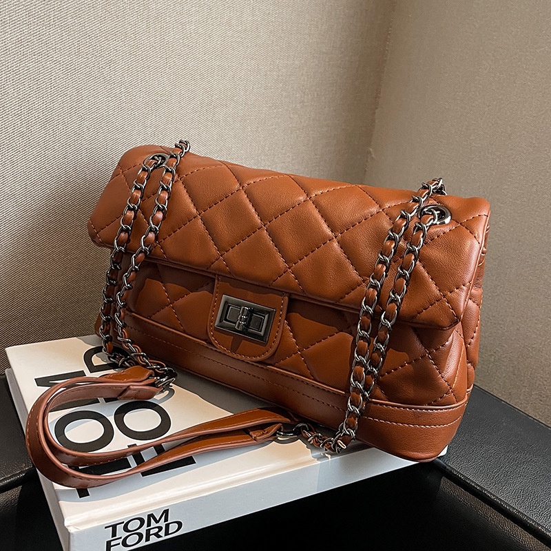 Túi Đeo Chéo Hình Thoi Cỡ Lớn Phong Cách retro Thời Trang Cho Nữ