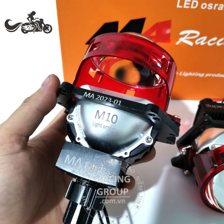 Đèn Pha Bi Cầu Titan Black MA Racing M10 Bi Cầu Exciter 150 135 155 Bi Cầu Winner ,Winner X Wave..mẫu mới nhất 2023