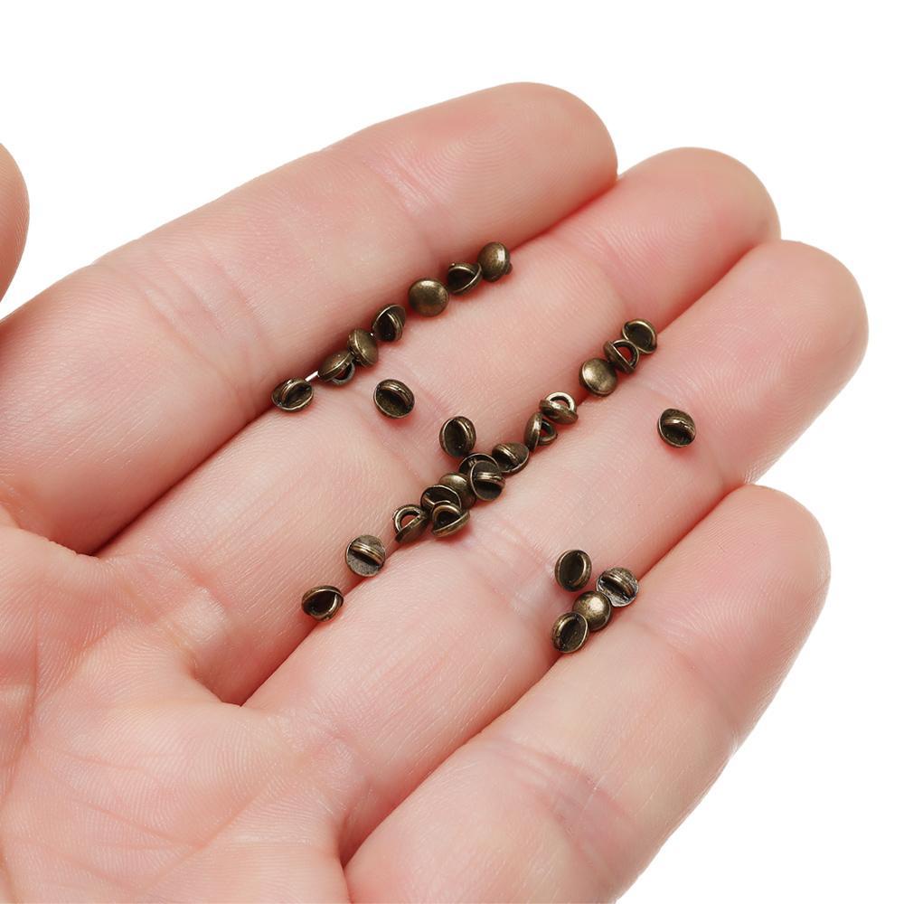 50 Nút Tròn Màu Trơn 4mm Tự Làm Thắt Lưng