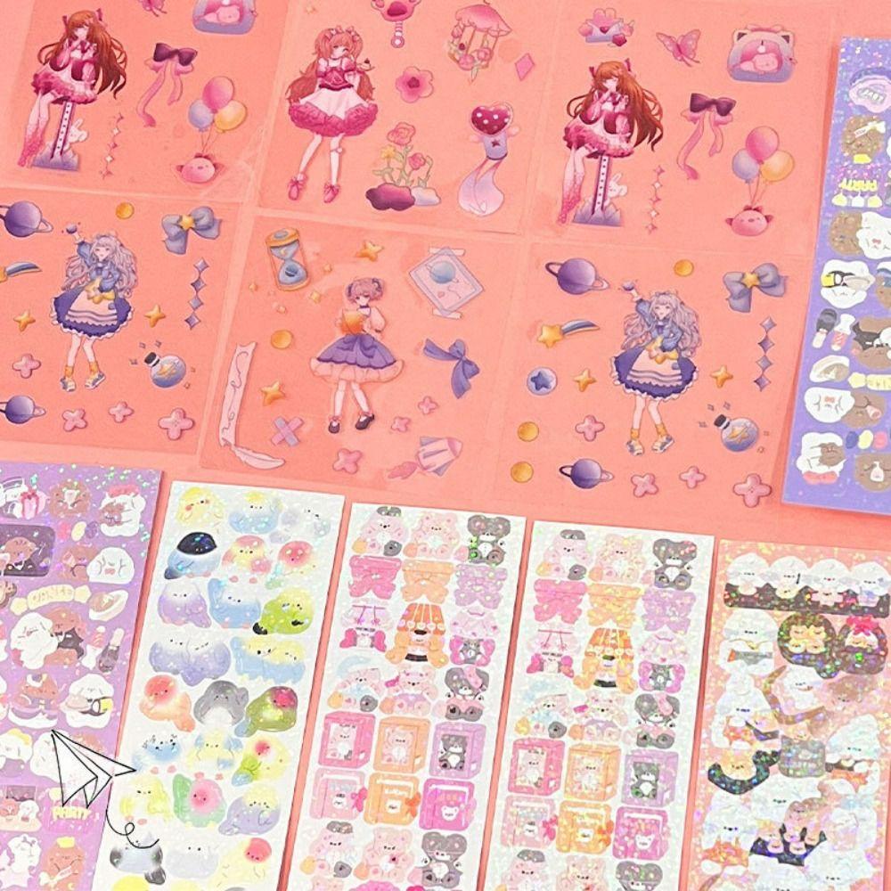 Guka Bộ Băng Keo Dán Trang Trí Sổ Tay Kèm Khay Đựng Màu Laser