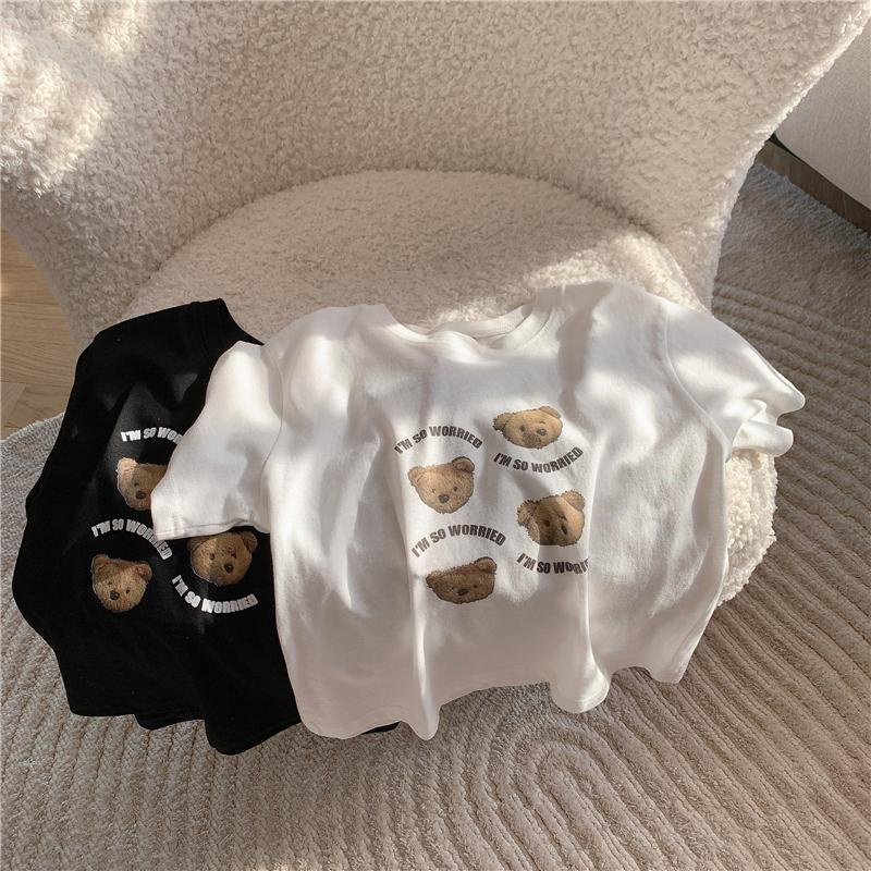 Áo thun hoạt hình, họa tiết kute cho bé trai và bé gái, chất liệu cotton co dãn, giá rẻ SHINI STORE