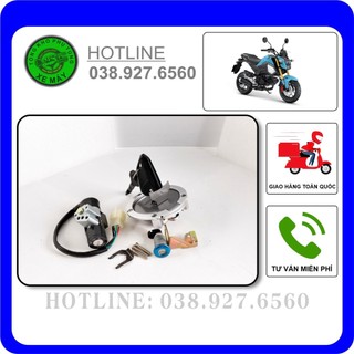 Bộ khoá điện, khoá yên, nắp bình xăng MSX