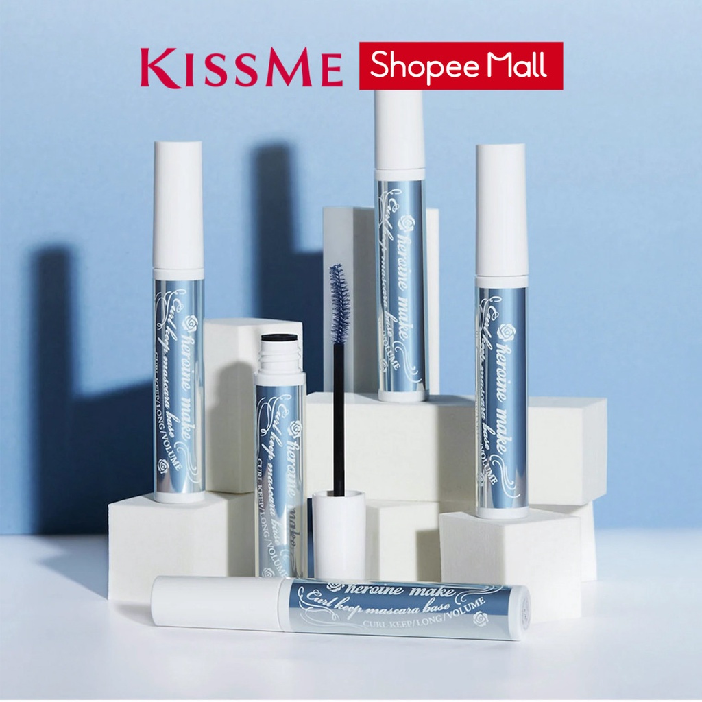 Mascara Kissme Xanh Khói Lót Nền Bảo Vệ Mi Kissme Heroine Make Curl Keep Mascara Base