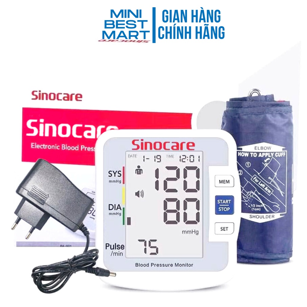 Máy đo huyết áp Sinocare Sinoheart BA-801 Công nghệ Đức