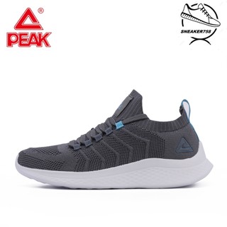 Giày chạy bộ nam/nữ peak running p-motive ew2207h – màu ghi xanh