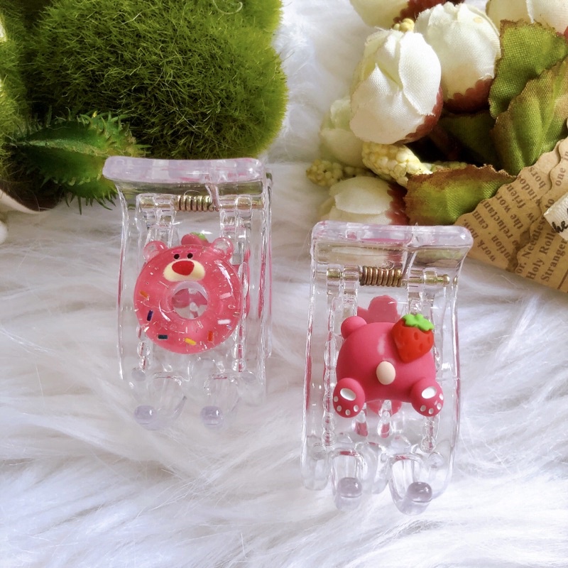 Kẹp tóc càng cua 5 răng gấu dâu Lotso