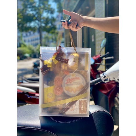 Túi giấy ivory đựng set quà tặng cao cấp