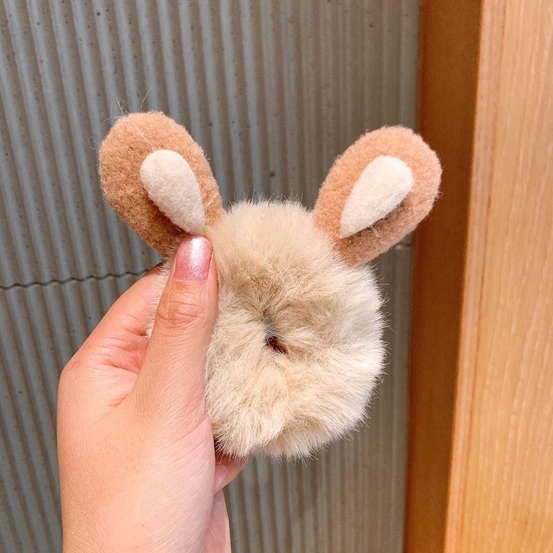 Dây Buộc Tóc Dây Cột Tóc Dễ Thương Phối Lông Phụ Kiện Thời Trang Cho Nữ AB014