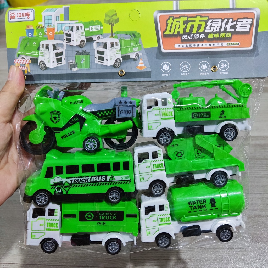 Túi 4 xe,6 xe công trình cho bé