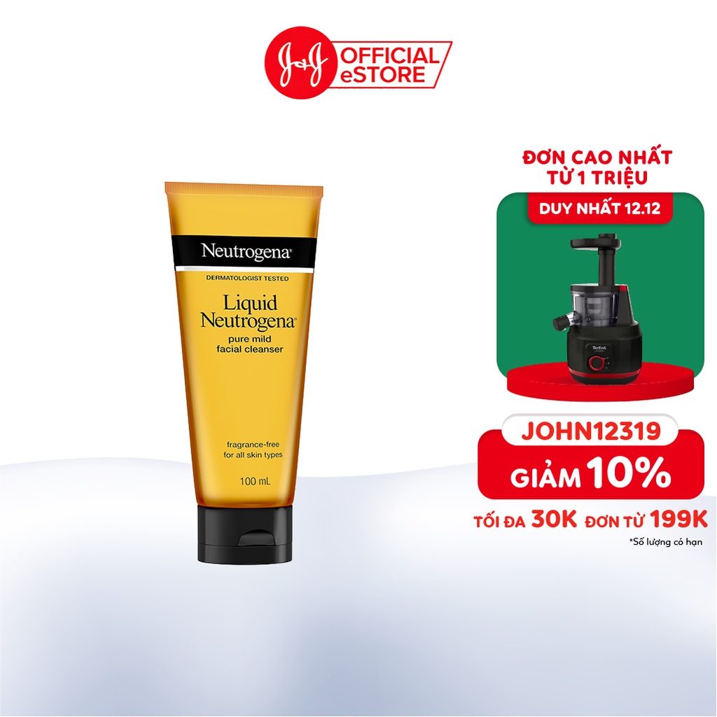 Nước rửa mặt Neutrogena dịu nhẹ 100ml (cho mọi loại da)