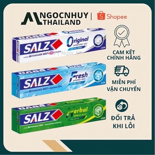 Kem Đánh Răng Salz 160gr Thái Lan (Giúp Răng Chắc Khoẻ, Trắng Sáng, Giảm Ê Buốt Răng)