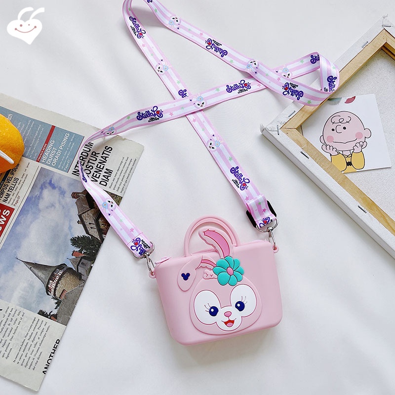 Túi Silicone Đeo Chéo Hình Thỏ Con Xinh Xắn Cho Nữ