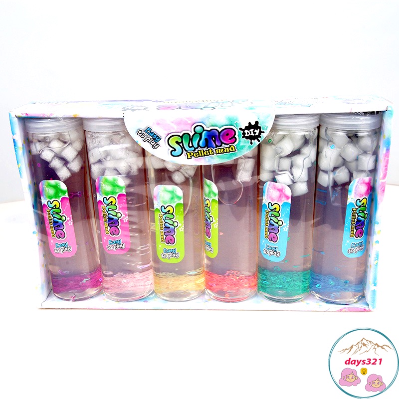 Slime trong HỘP THẠCH XỐP TRẮNG chai 19CM 400ML Đồ chơi slam chất nhầy ma thuật squishy