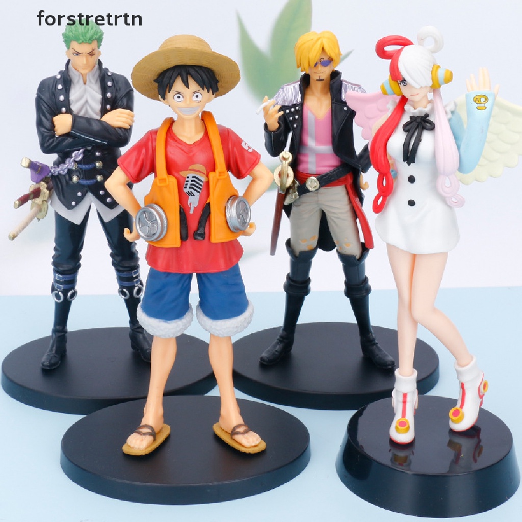 Forstretrtn 1Pc 20cm One Piece Red Monkey D Luffy Uta Shanks Anime Action Figures Model Toys EN