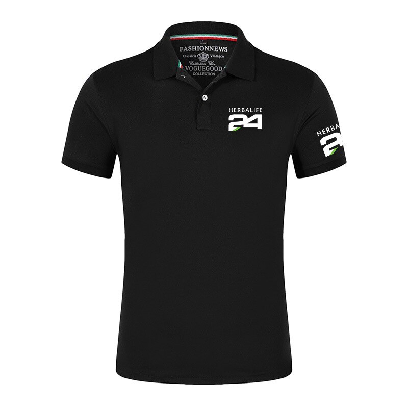 Áo Thun Polo Cotton Tay Ngắn Thoải Mái in Logo Herbalife 24 Hàng 2023 Cho Nam