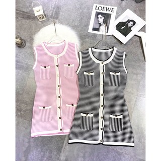 Váy sát nách ziczac TKCC - Kim Linh Shop