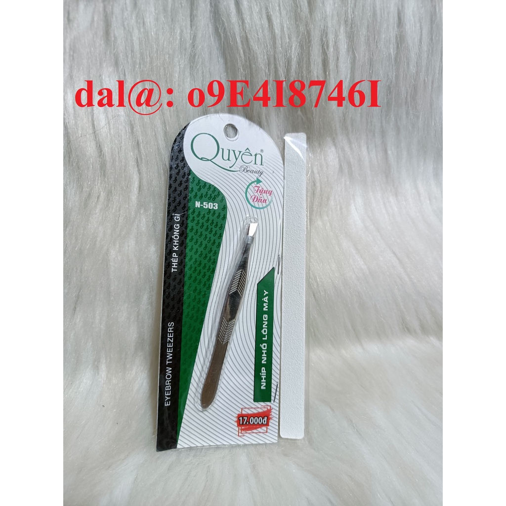 Nhíp nhổ lông mày QUYÊN thân trắng N 503