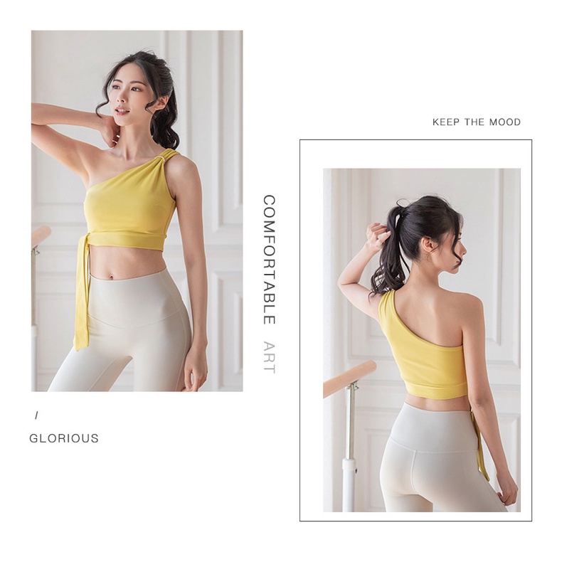 【YOGAHEAL】Áo Ngực Thể Thao Co Giãn Có Mút Đệm Lưng Đẹp Dành Cho Nữ Tập Yoga