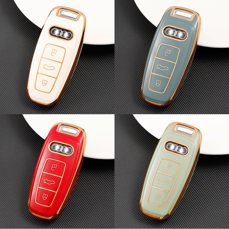 Bao Da, Ốp Bảo Vệ, Vỏ Bọc Chìa Khóa Thông Minh Cho Xe  Audi A3, A4, A5, A6, A7, A8, A4L, A6L, Q5, Q7