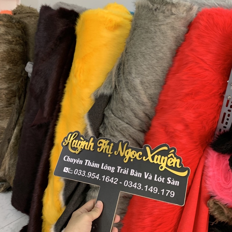 Thảm lông dài chụp hình quần áo - mỹ phẩm