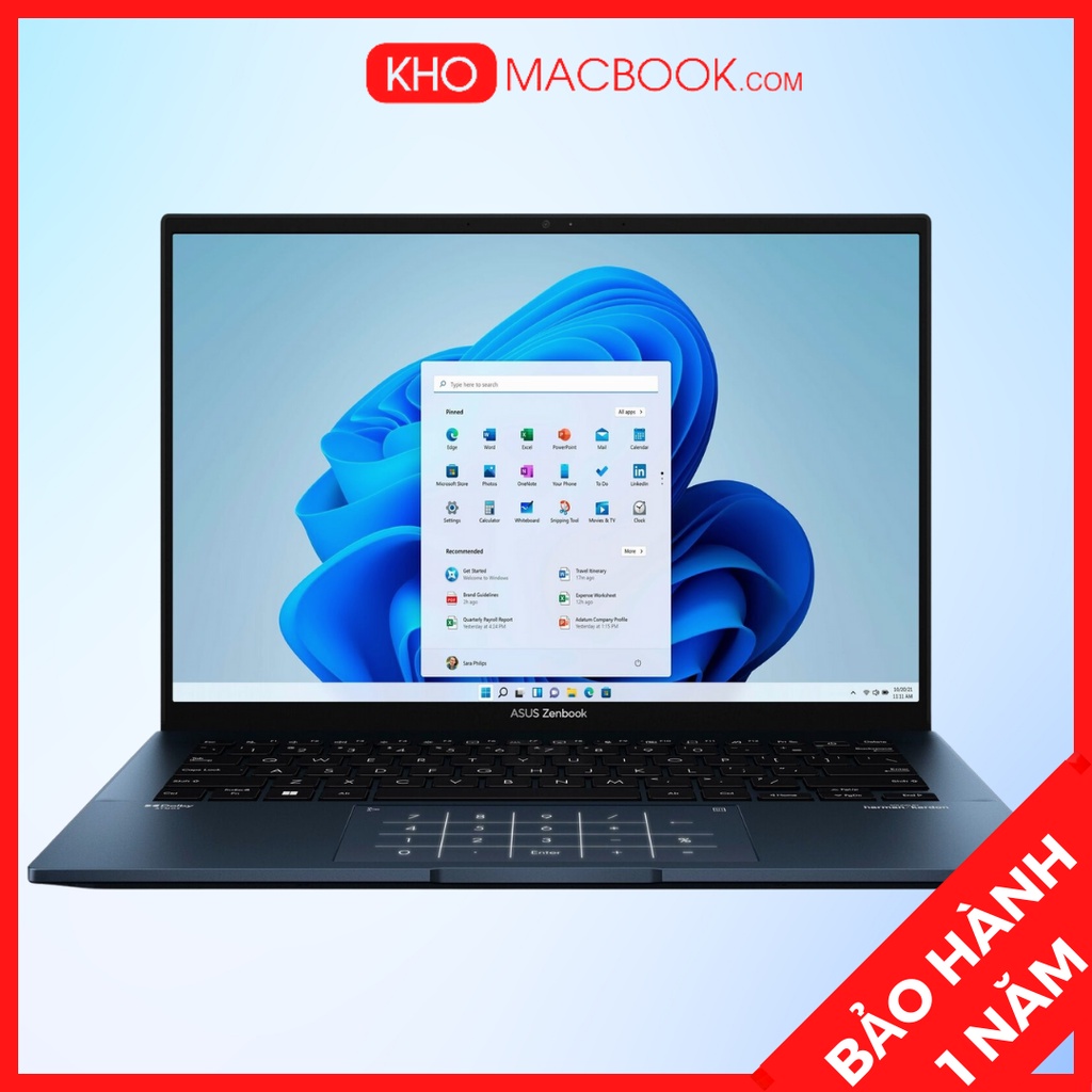 Asus Zenbook Q409 ZA , Core i5-1240P l Ram 8G l SSD 256G l Màn 14' 2,8K OLED