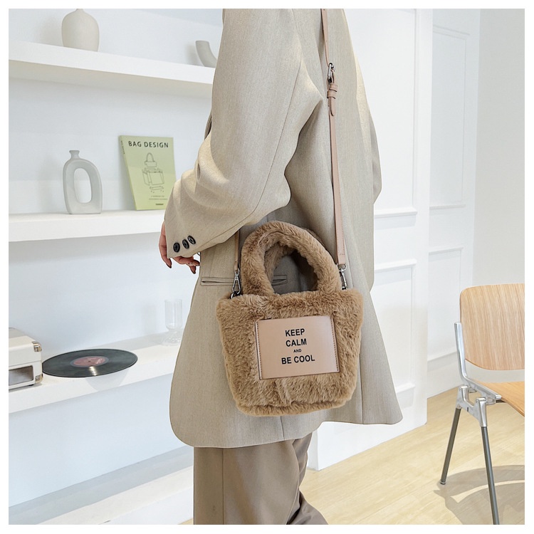 Túi Đeo Chéo Vai Bằng Vải Bông Thời Trang Mùa Đông Đơn Giản Dành Cho Nữ