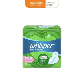 Băng vệ sinh Whisper có cánh 18 miếng
