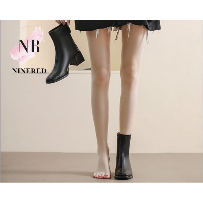 Giày Bốt Thời Trang Giày Cao Cổ Đế Thấp Xinh Xăn NineRed