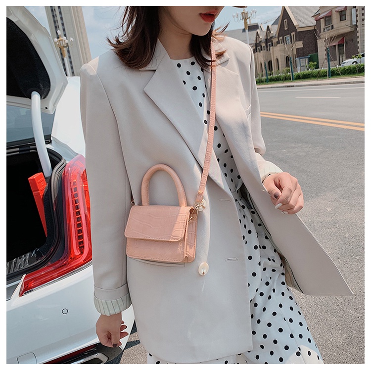 MISCHA Túi Đeo Chéo Vai Bằng Da PU Thời Trang Sành Điệu Cho Nữ