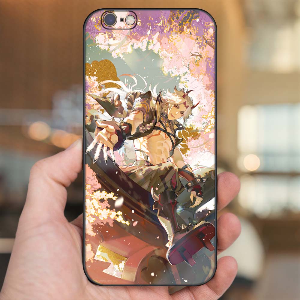 Ốp lưng iPhone 6, 6s dẻo đen cạnh vuông in hình Arataki Itto Genshin Impact