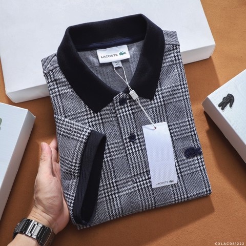 Áo Thun Nam Polo LACOSTE CARO VIỀN CỔ vải dày mát trong hàng xuất xịn cao cấp chuẩn hãng