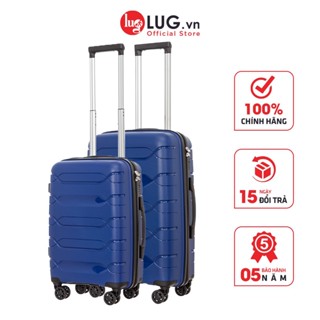  Combo 2 Vali Kéo LUG Lusetti S20 S24 S28 LS1156 Nhựa PP Chống Bể Vỡ Khoá Số Âm Thời Trang 