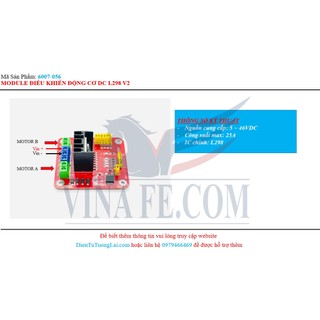 Module Điều Khiển Động Cơ DC L298 V2