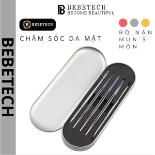 Bộ Nặn Mụn Cao Cấp Spa INOX Không Gỉ Lấy Nhân Mụn Chăm Sóc Da Mặt Tại Nhà
