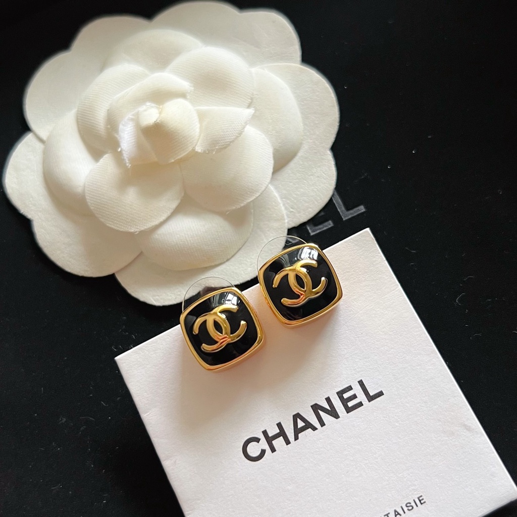 Đôi Bông Tai Mạ Bạc 925 Hình Chữ C Thời Trang