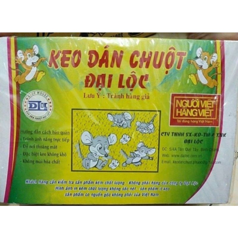 Combo 10 miếng keo dính chuột hàng Việt Nam chất lượng