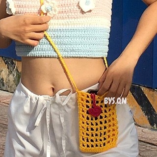 Túi đan len basic một màu dạng lưới siêu dễ phối đồ "Basic Bag"