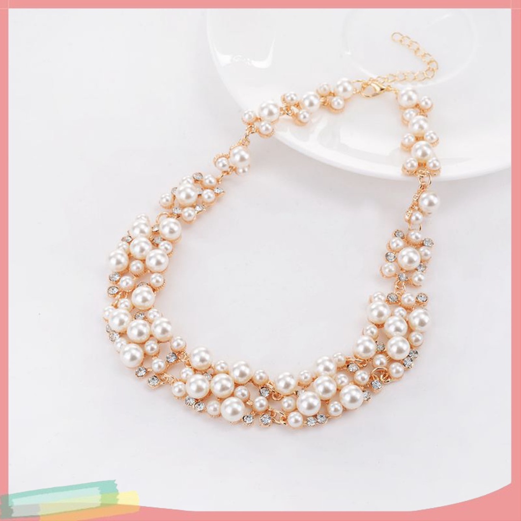 Bộ Vòng cổ + Đôi Khuyên Tai Thiết Kế Đơn Giản Sang Trọng Cho Nữ