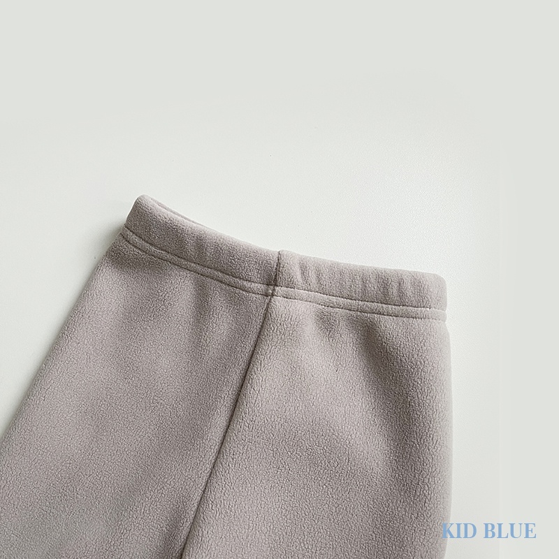 Quần Legging Bằng Lông Cừu Ấm Áp Phối Màu Tương Phản Họa Tiết Gấu Hoạt Hình Dễ Thương Cho
