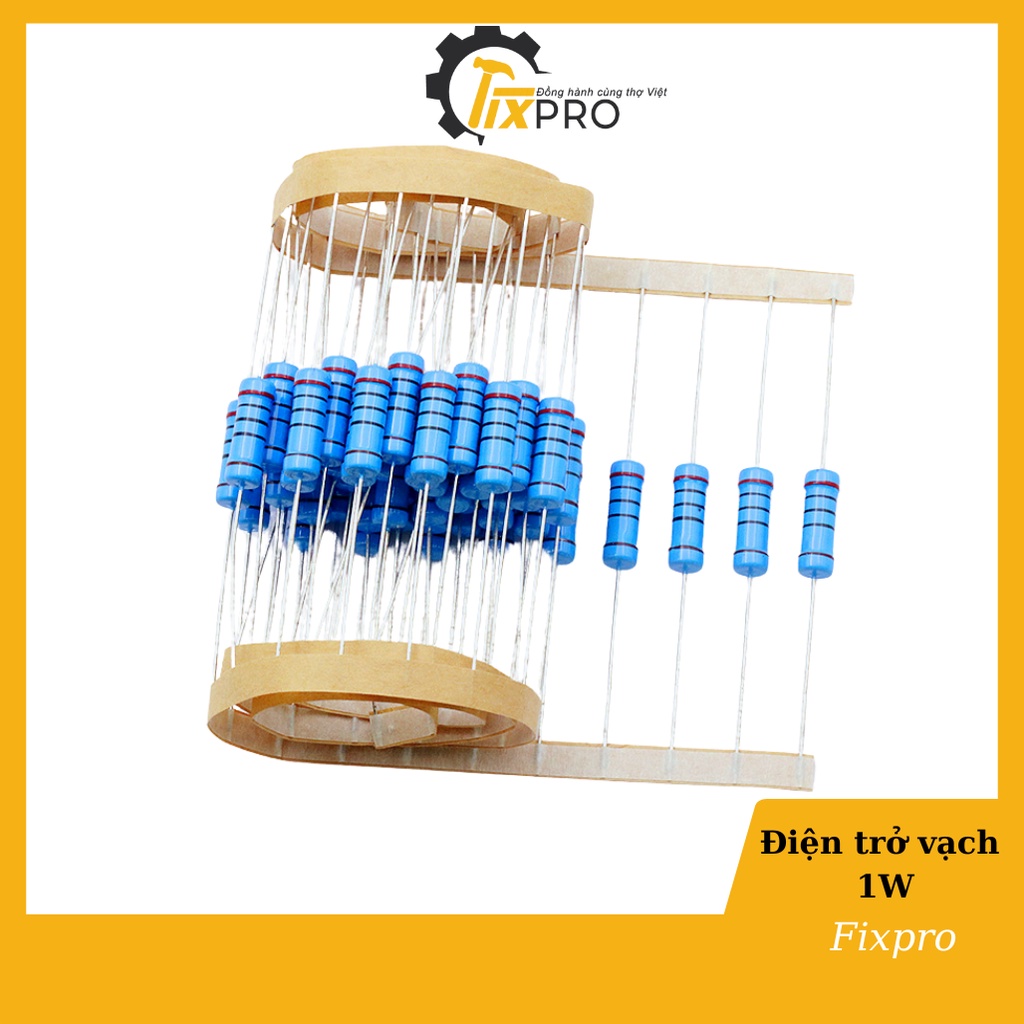 Điện trở 1W 1.2R - 120K 1% chân đồng túi 10 con
