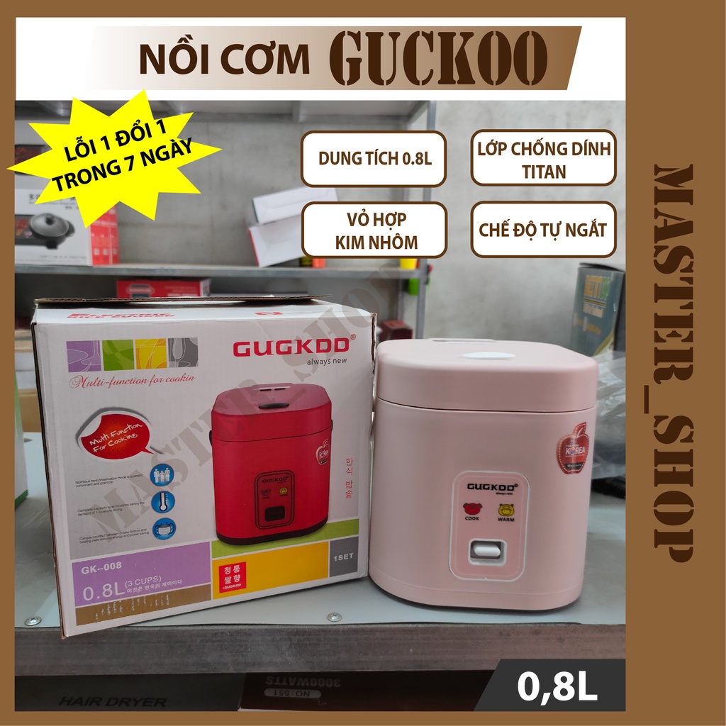 NỒI CƠM ĐIỆN CUCKOO 0,8L, NỒI CƠM GUGKOD ĐIỆN TỬ THÔNG MINH - BẢO HÀNH LỖI 1 ĐỔI 1