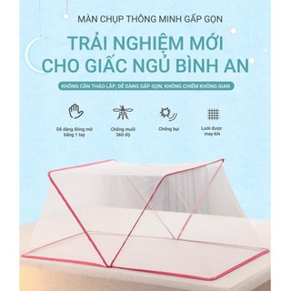 Mùng xếp thông minh - Kích thước 1m, 1m2, 1m4, 1m6, 1m8