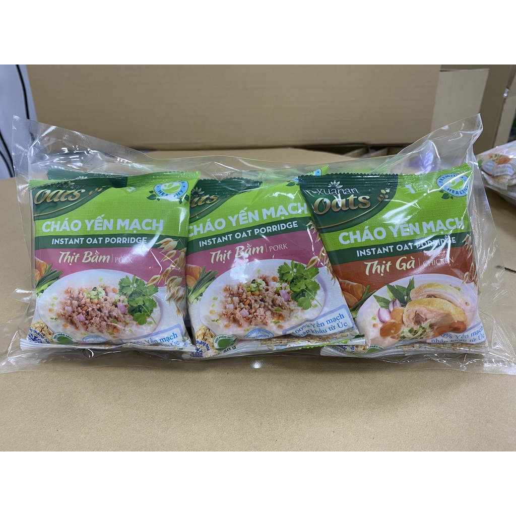 Combo 5 Gói Cháo Yến Mạch - Thịt Bầm 40g