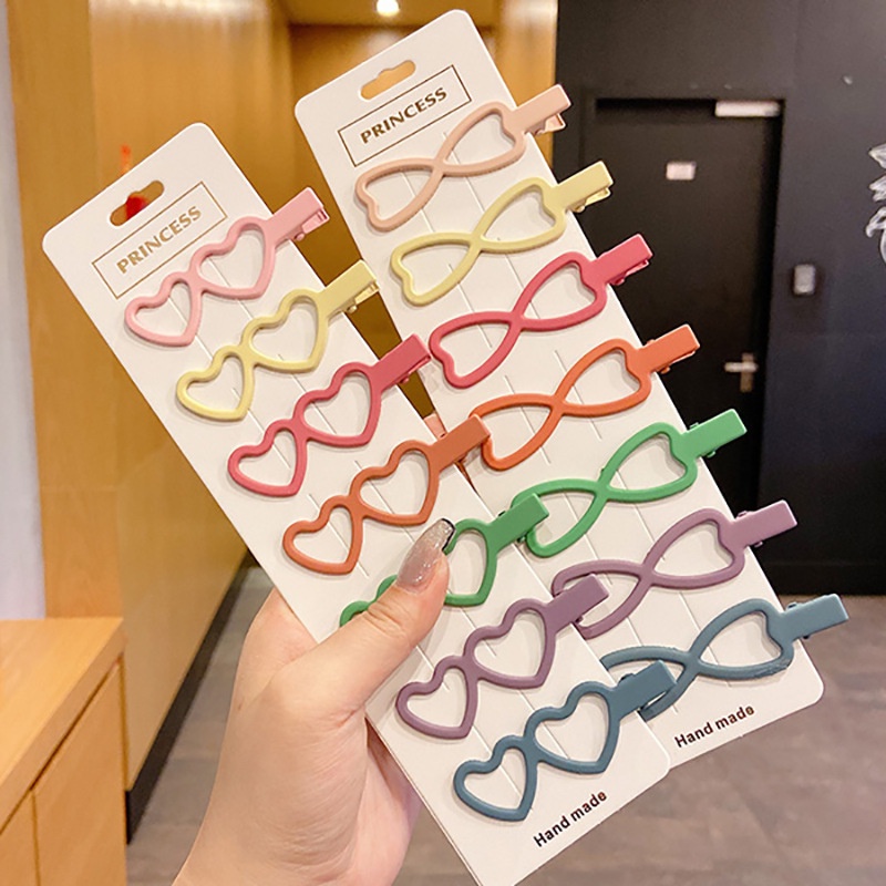 Bộ 7 Kẹp Tóc Kim Loại Đơn Giản Thời Trang Hàn Quốc