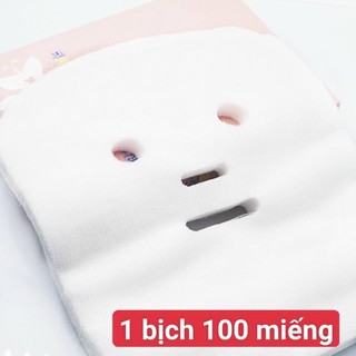 Mặt nạ nguyên mặt, mặt nạ gạc đắp mặt nạ nguyên mặt set 100 miếng