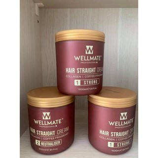 (Nguyên Cặp) Thuốc Duỗi Tóc collagen siêu mượt WELLMATE (1000mlX2)
