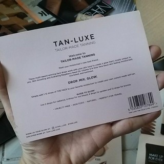 sample mẫu thử Tan _ luxe the face serum nhuộm da illuminating self _tan drops