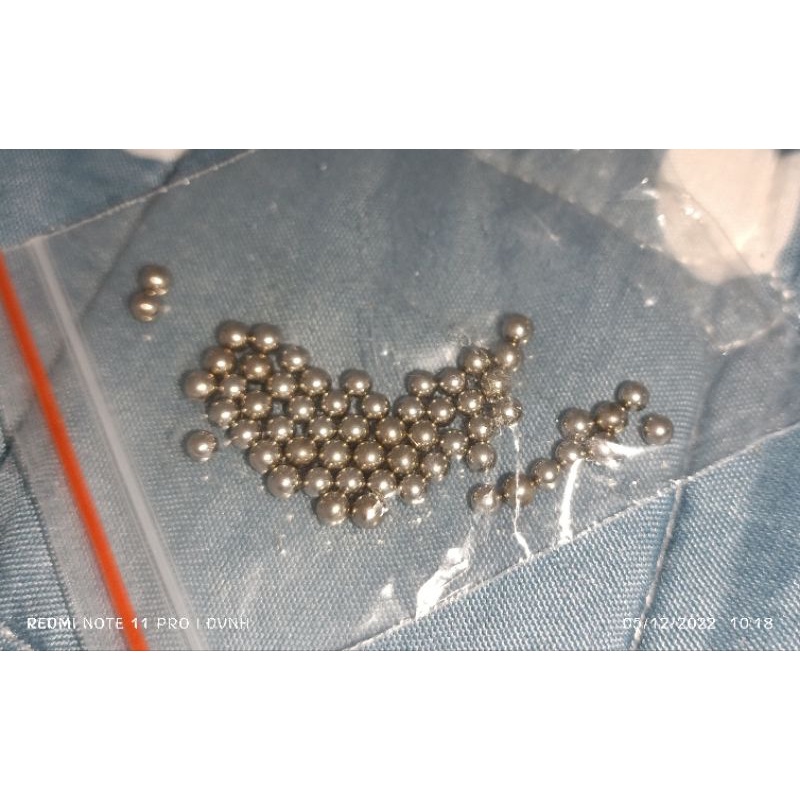 Túi 10g bi sắt 2mm